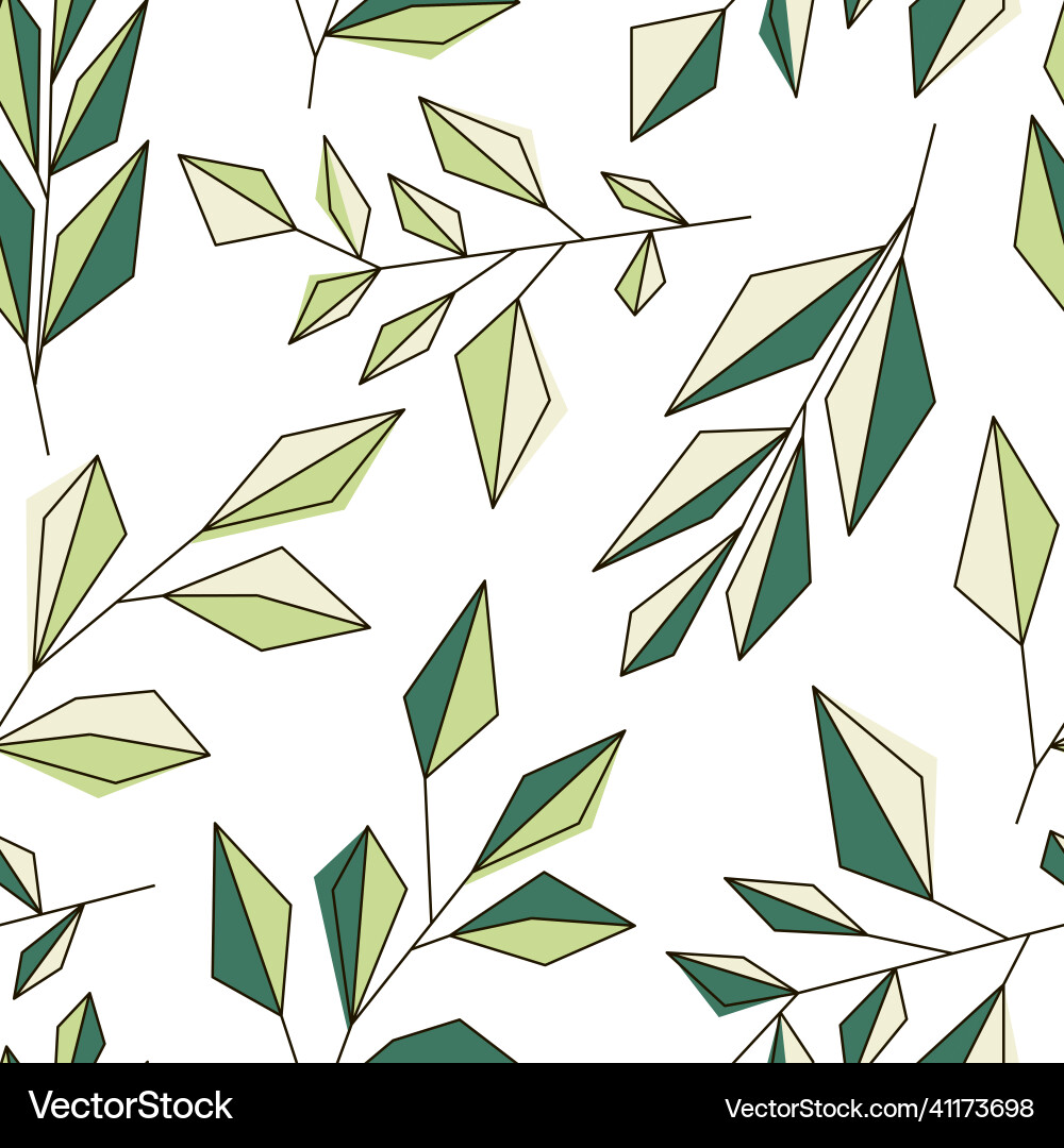 Pattern with leaves Royalty Free Vector Image - VectorStock