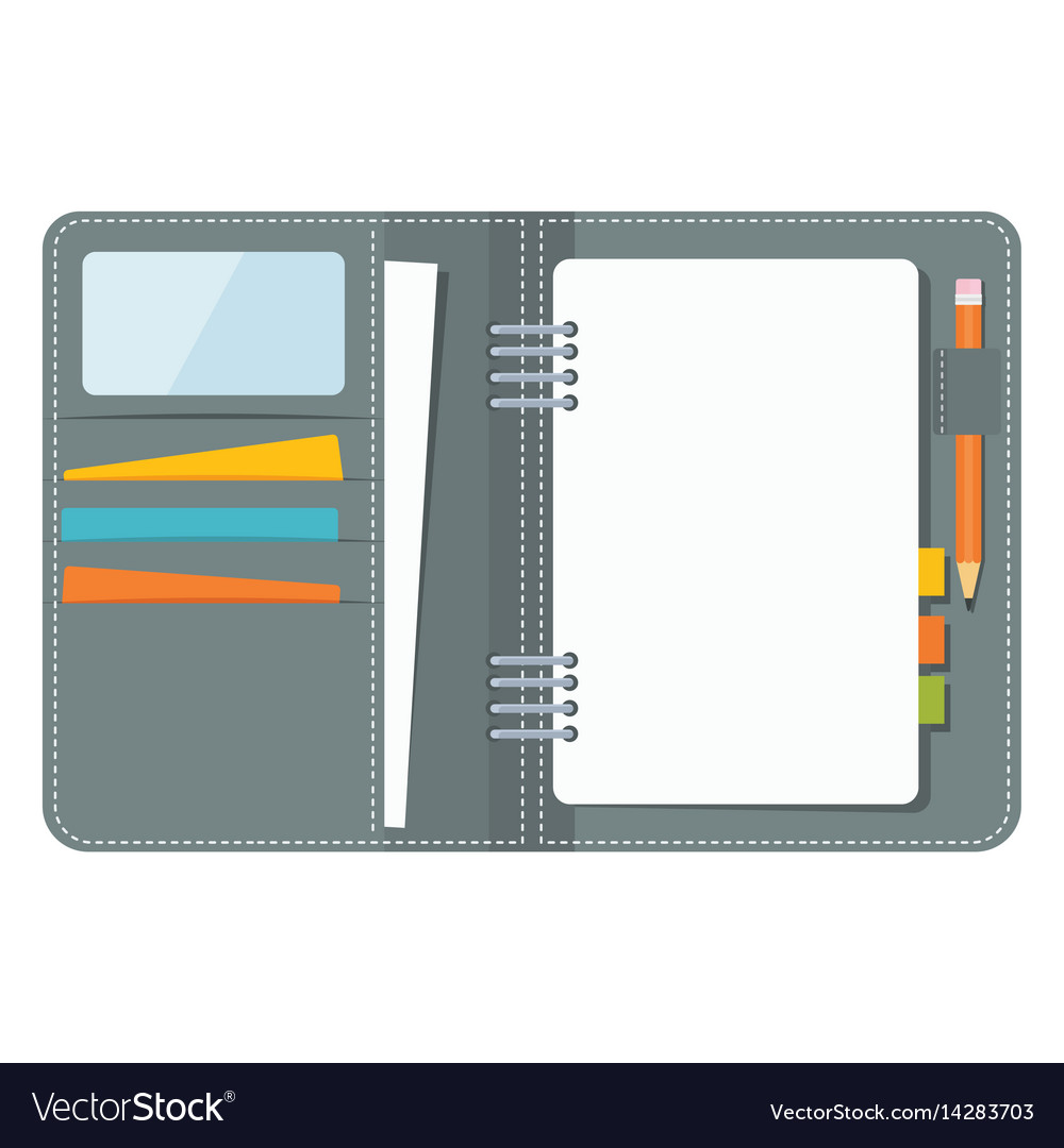 Blank business organizer