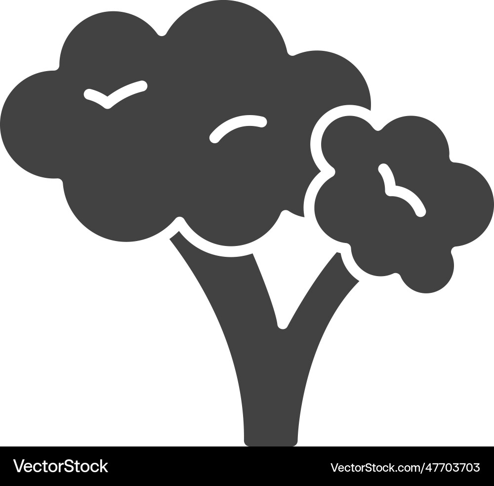 Broccoli icon image Royalty Free Vector Image - VectorStock