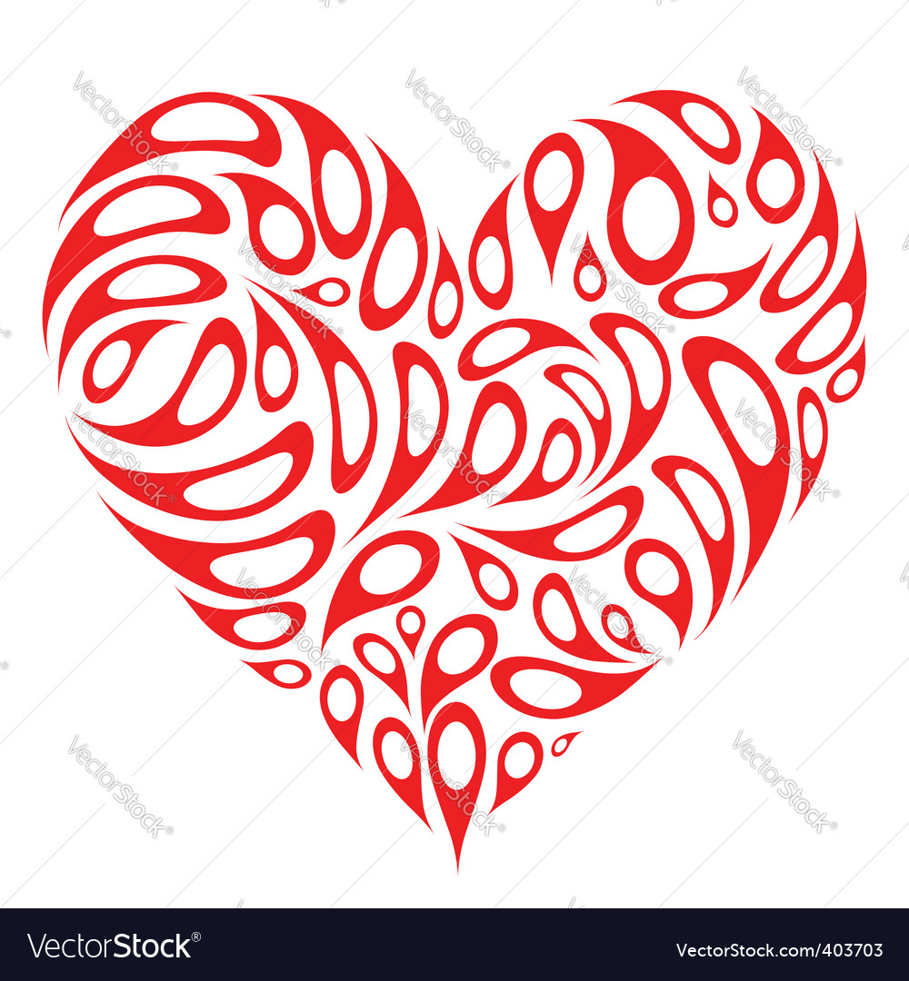 Download Heart shape design Royalty Free Vector Image - VectorStock