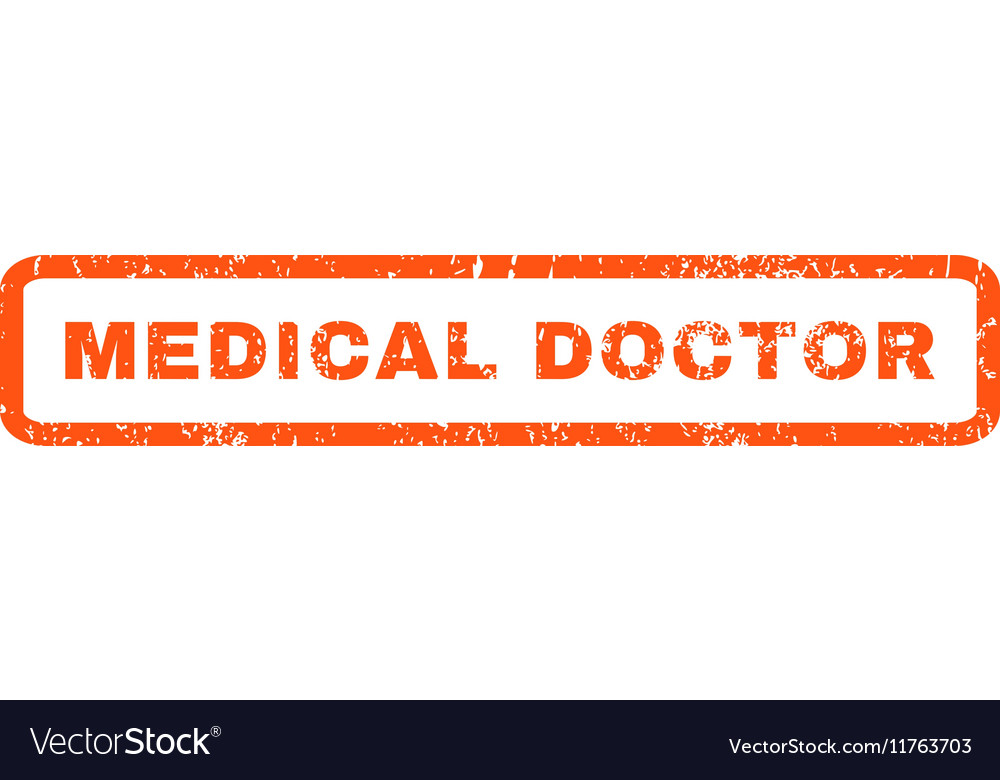 Medical doctor rubber stamp Royalty Free Vector Image