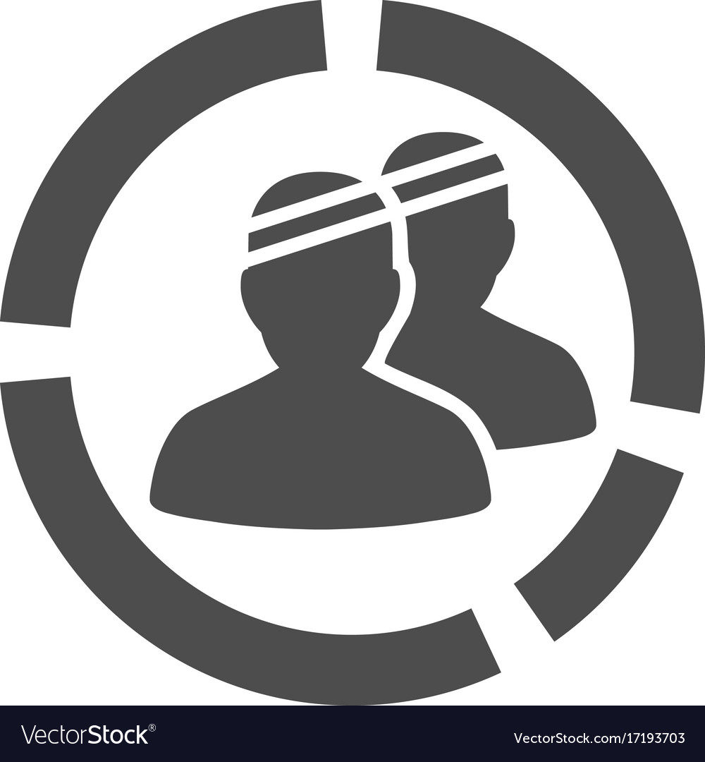 Patients diagram flat icon