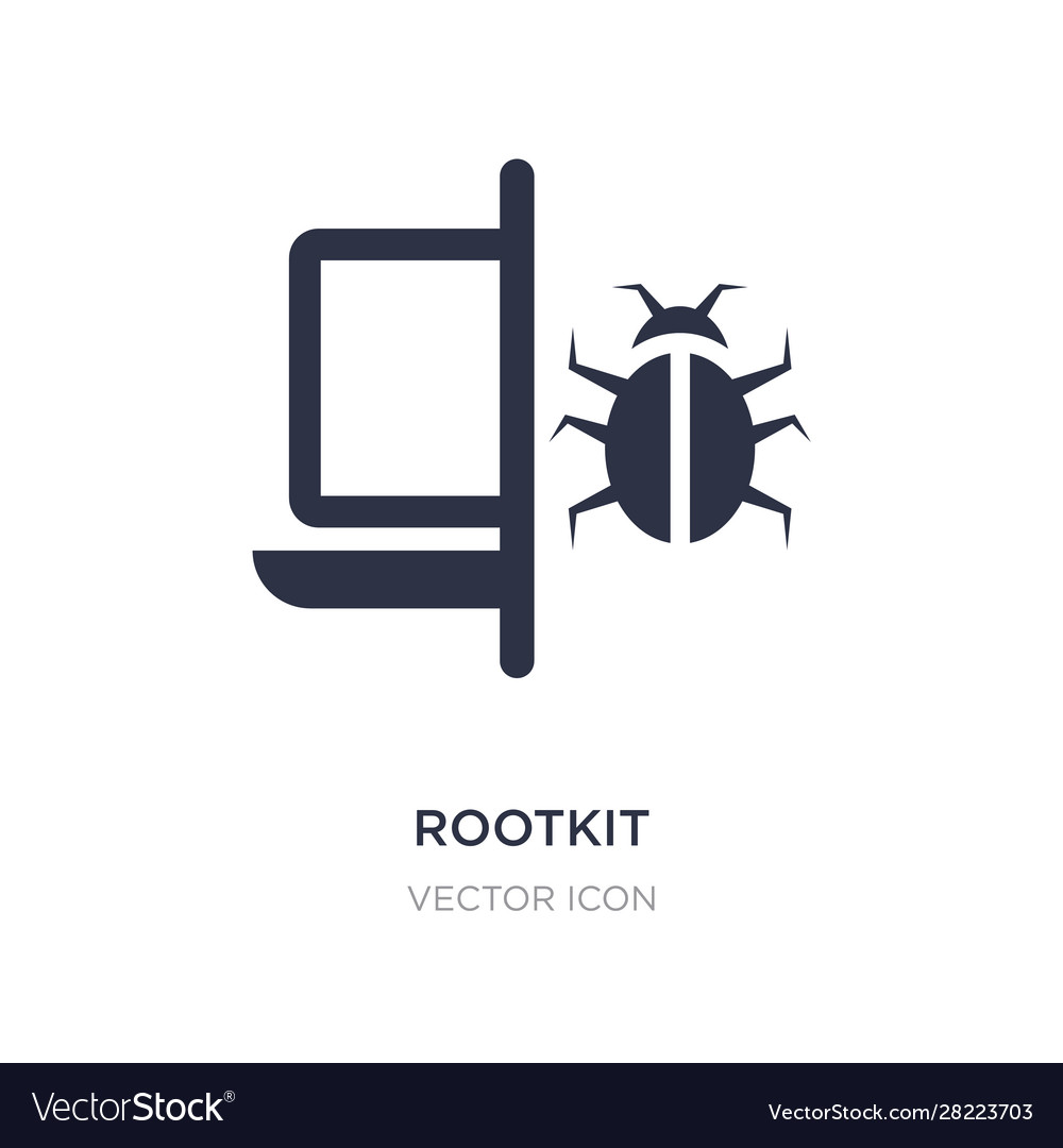 Rootkit icon on white background simple element