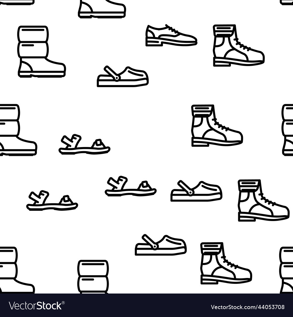 Footwear fashionable and luxury seamless Vector Image