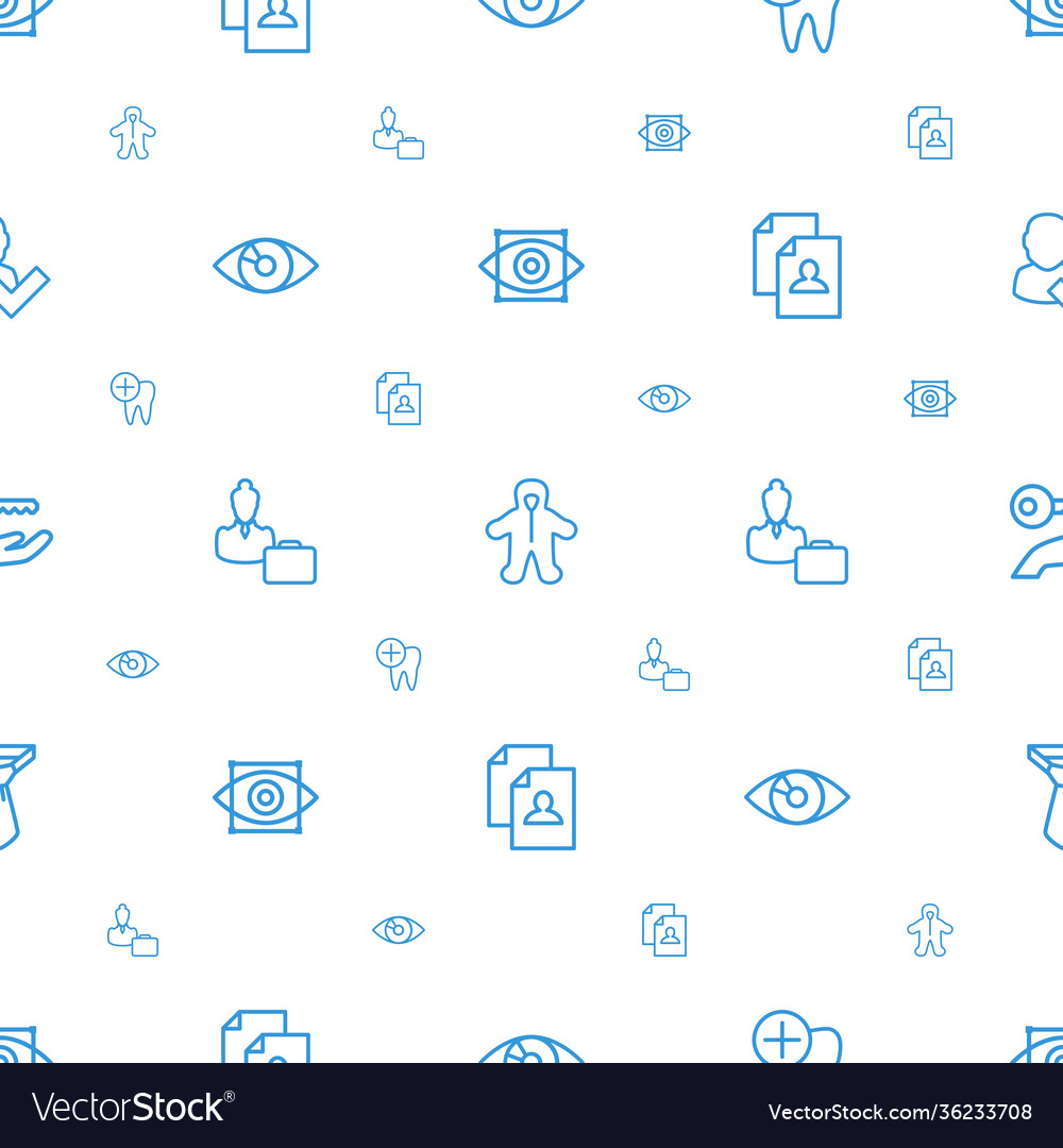 Menschliche Ikonen Muster nahtlos weiß Hintergrund