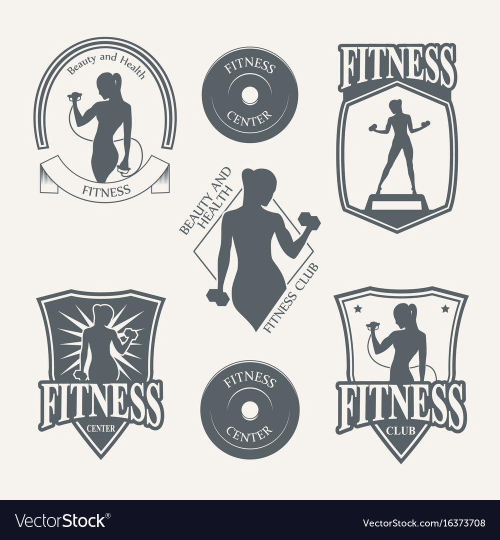 Logo Fitness Club Royalty Free Vector Image Vectorstock