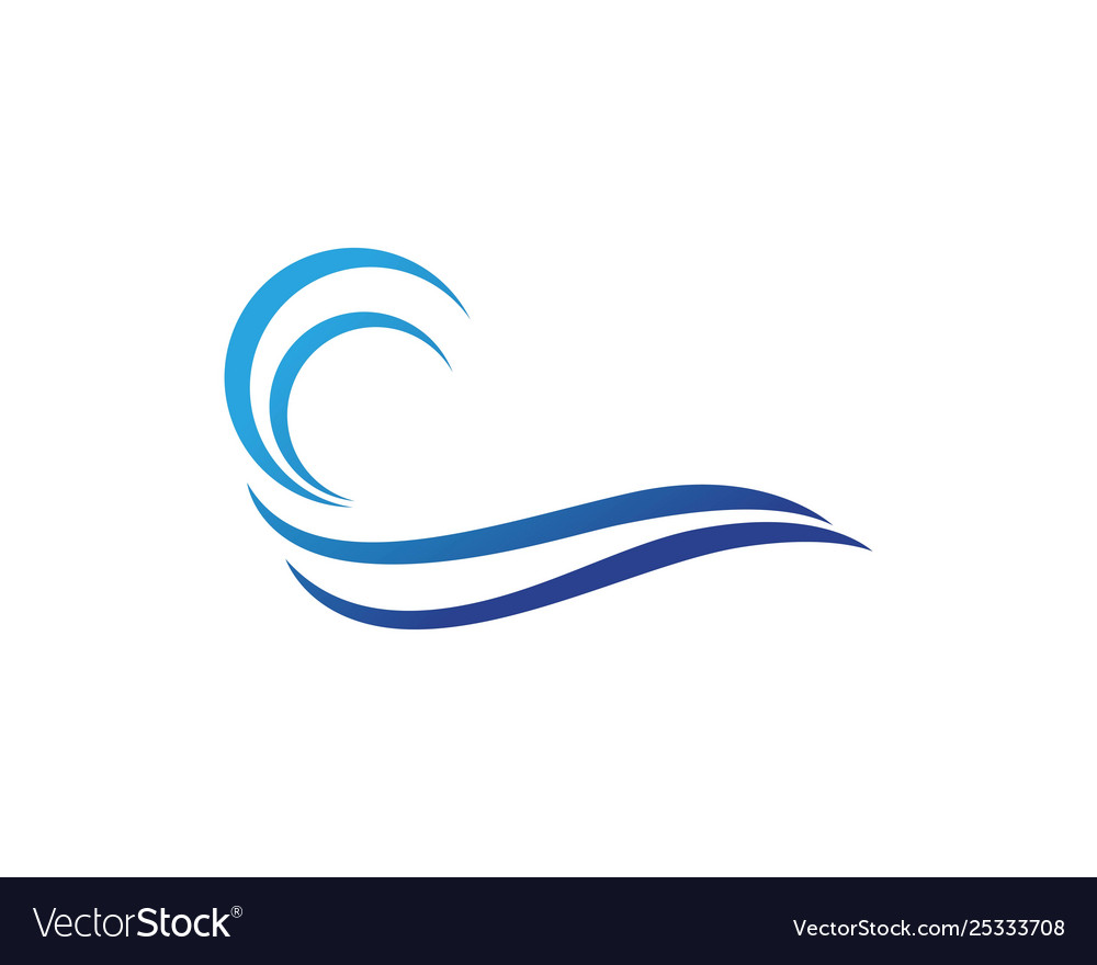 Water wave icon Royalty Free Vector Image - VectorStock