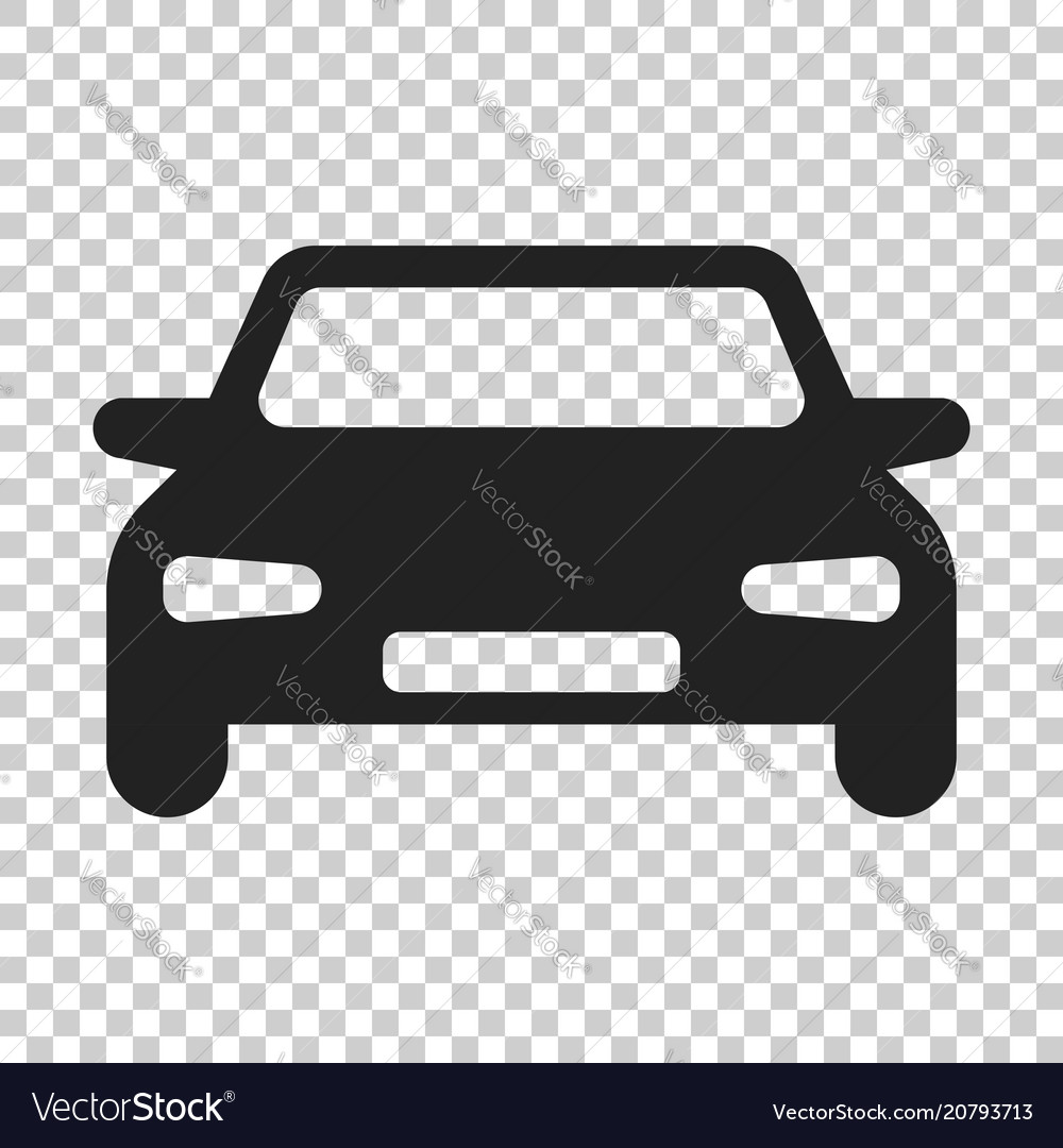 Car icon in flat style automobile vehicle