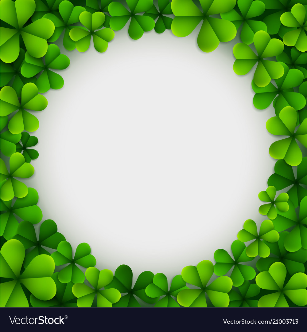 Clover leaves background Royalty Free Vector Image