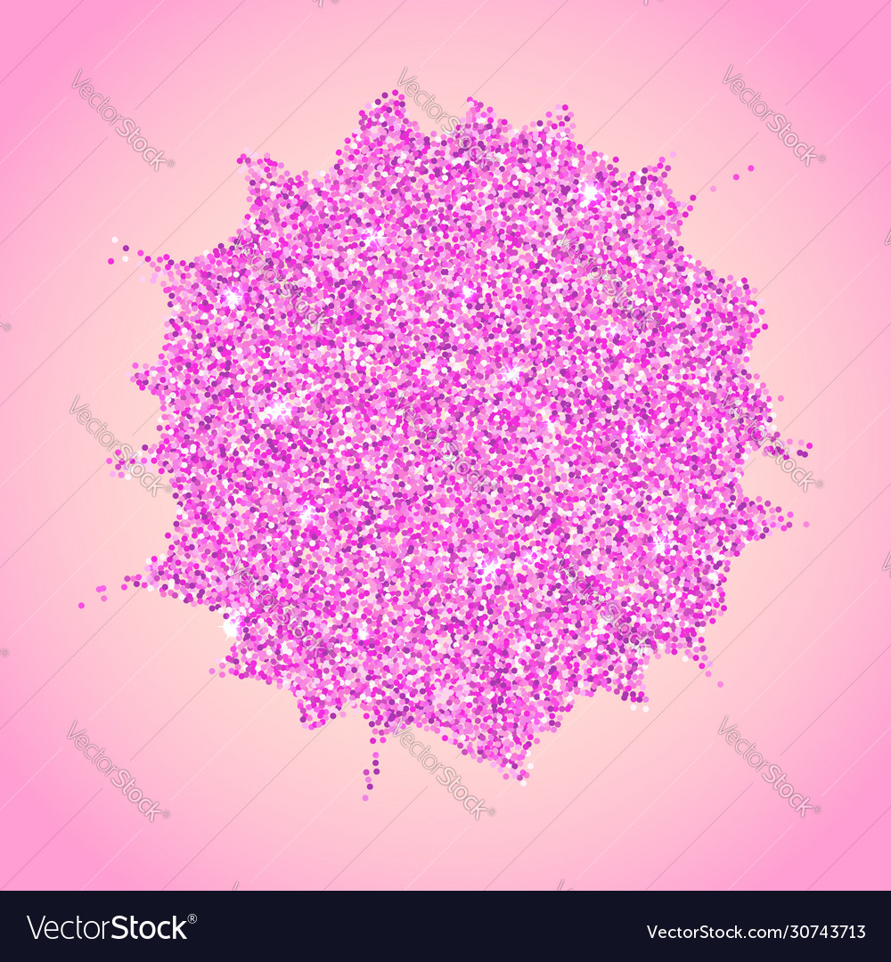 Pink glitter design element Royalty Free Vector Image