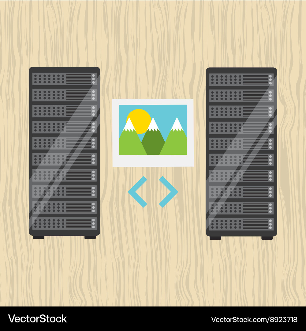 Large File Storage Vector Data storage design Royalty Free Vector Image - VectorStock