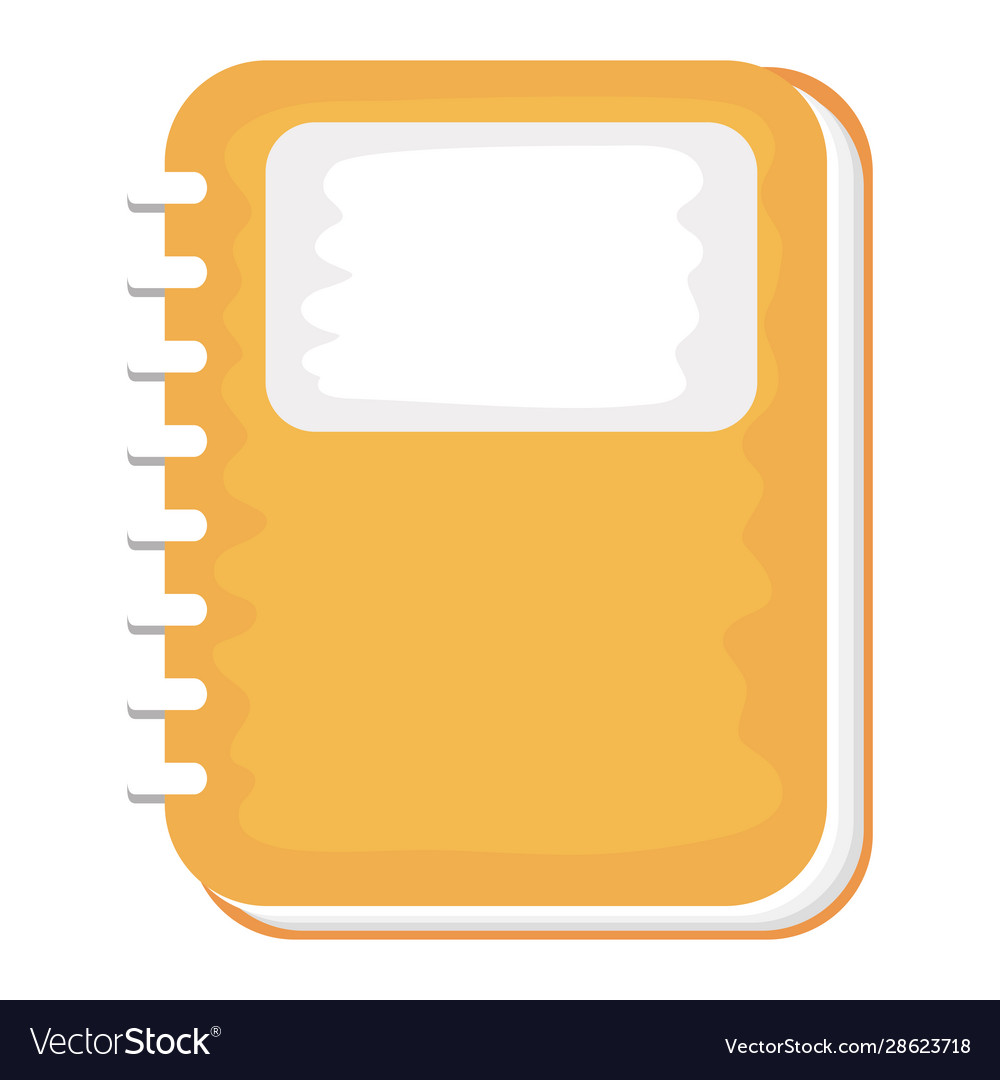 Notebook schol supply isolated icon