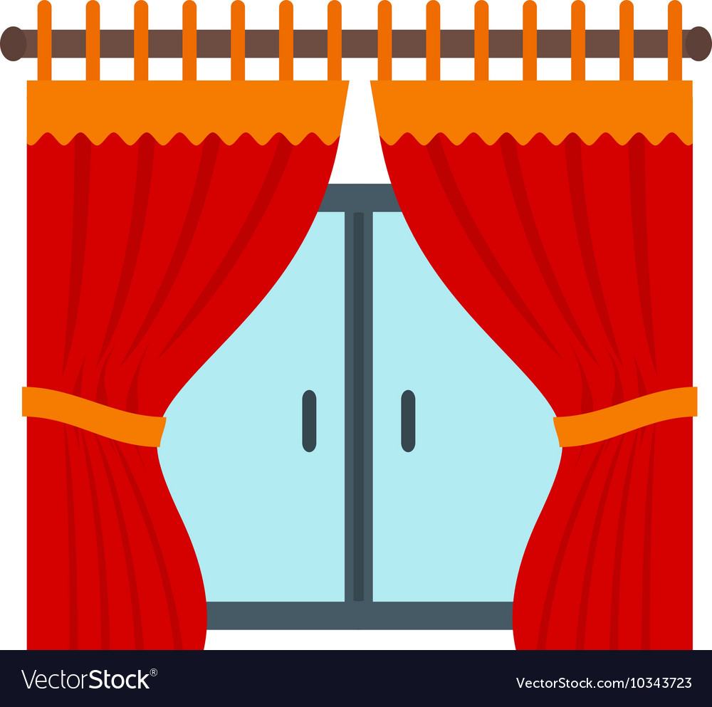 Curtains Royalty Free Vector Image - Vectorstock