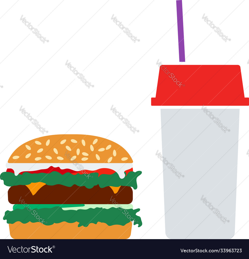 Fast food icon Royalty Free Vector Image - VectorStock