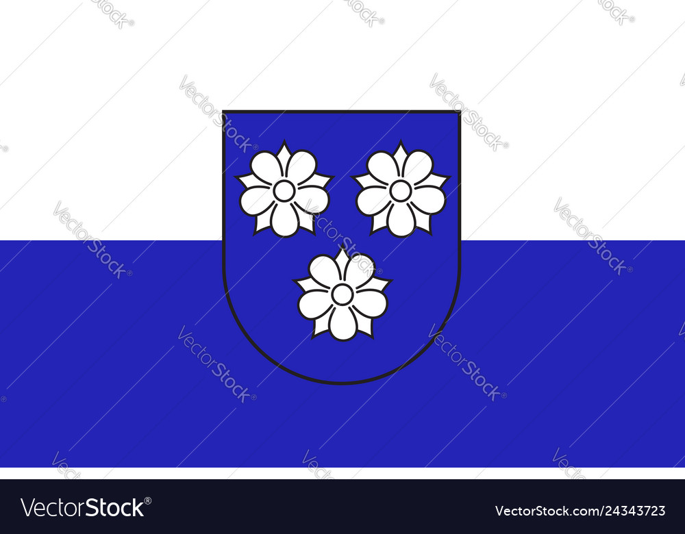 Flagge von viersen in nordrhine-westphalia germany