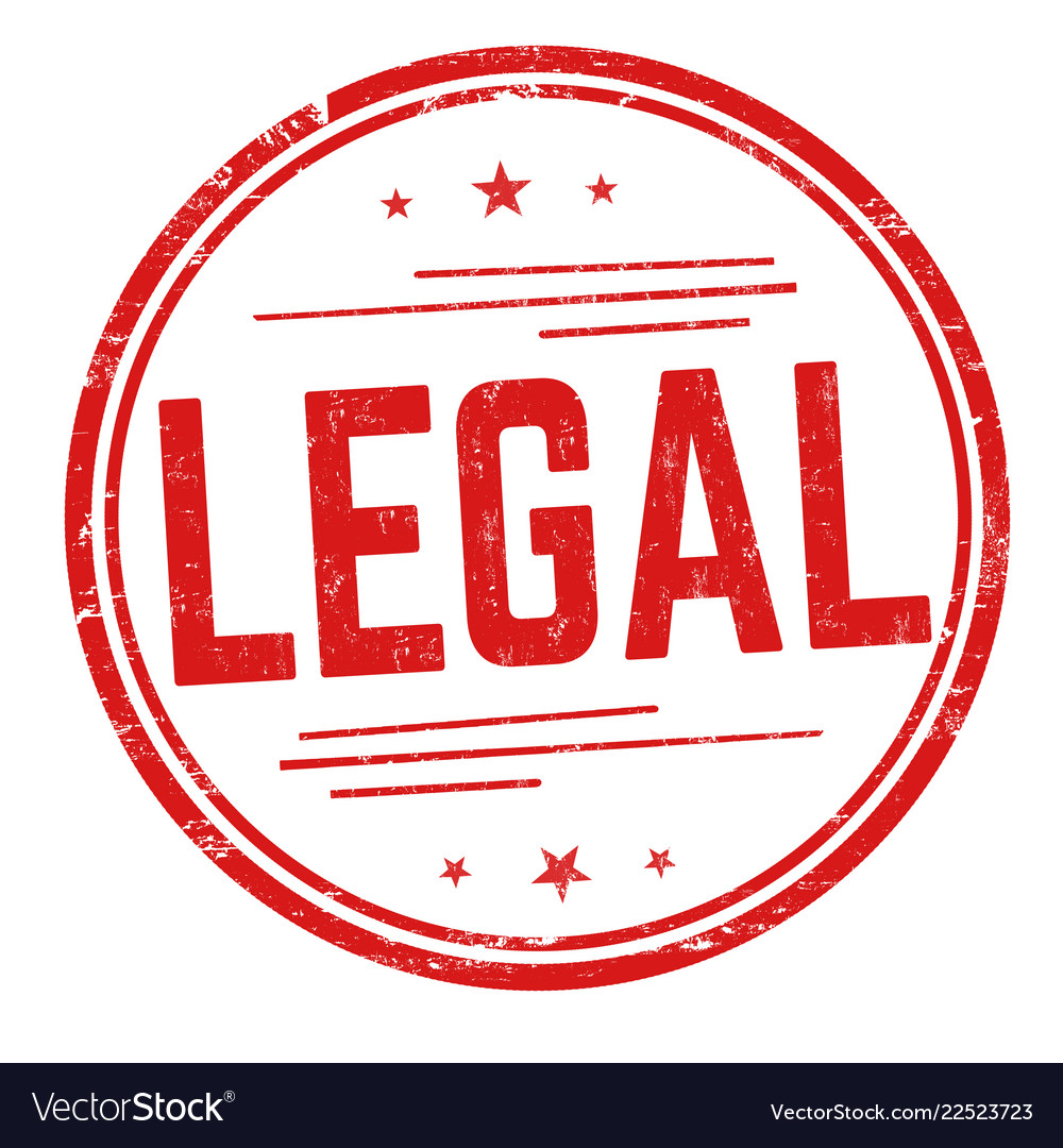 Legal sign or stamp Royalty Free Vector Image - VectorStock