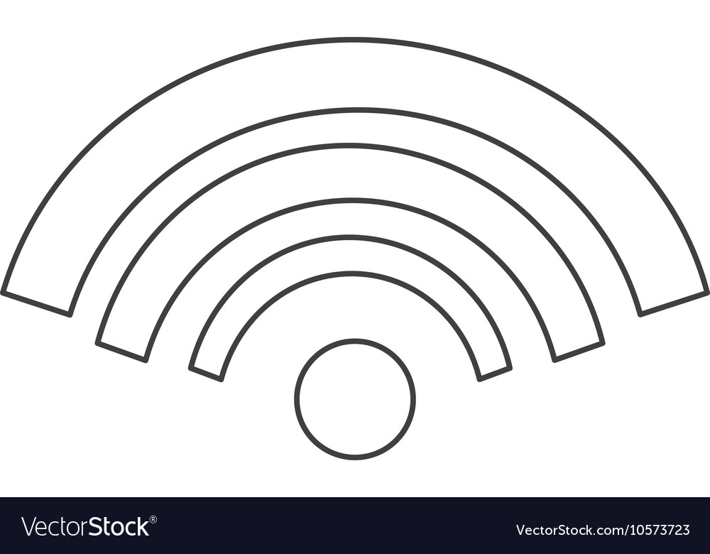 wifi waves isolated icon royalty free vector image