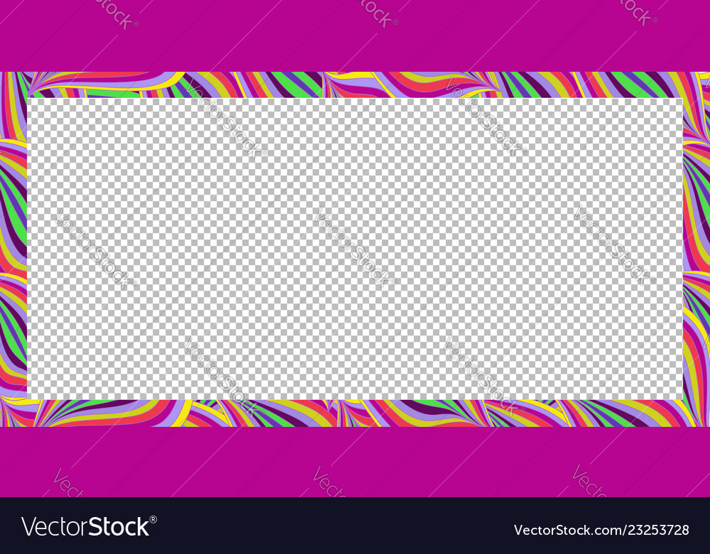 Bright Colorful Rectangle Frame Summer Pattern
