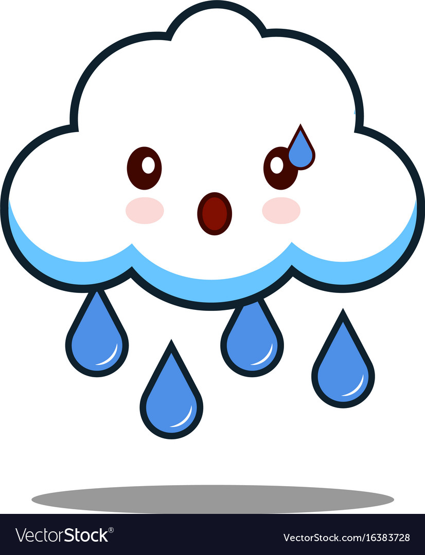 Cartoon Character With Cloud Over Head