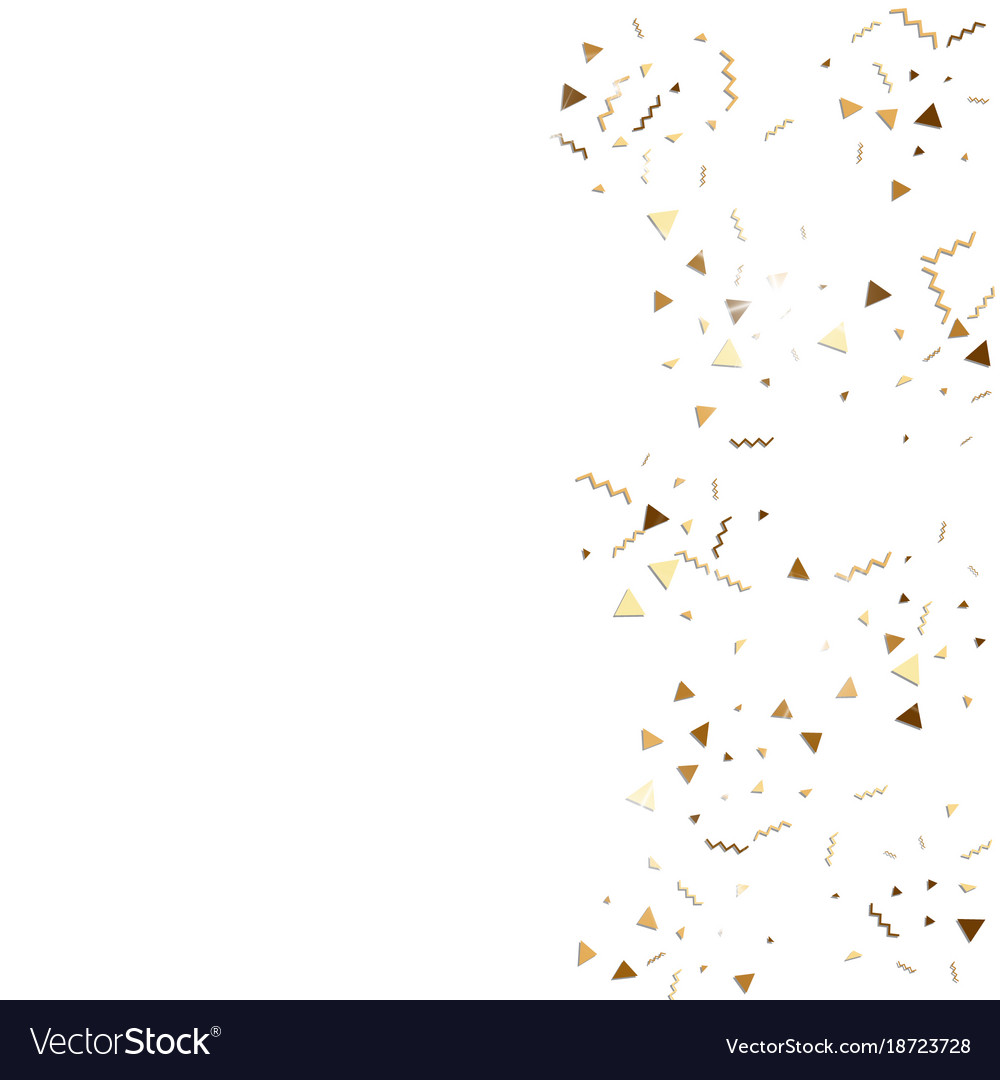 Glitter gold confetti Royalty Free Vector Image