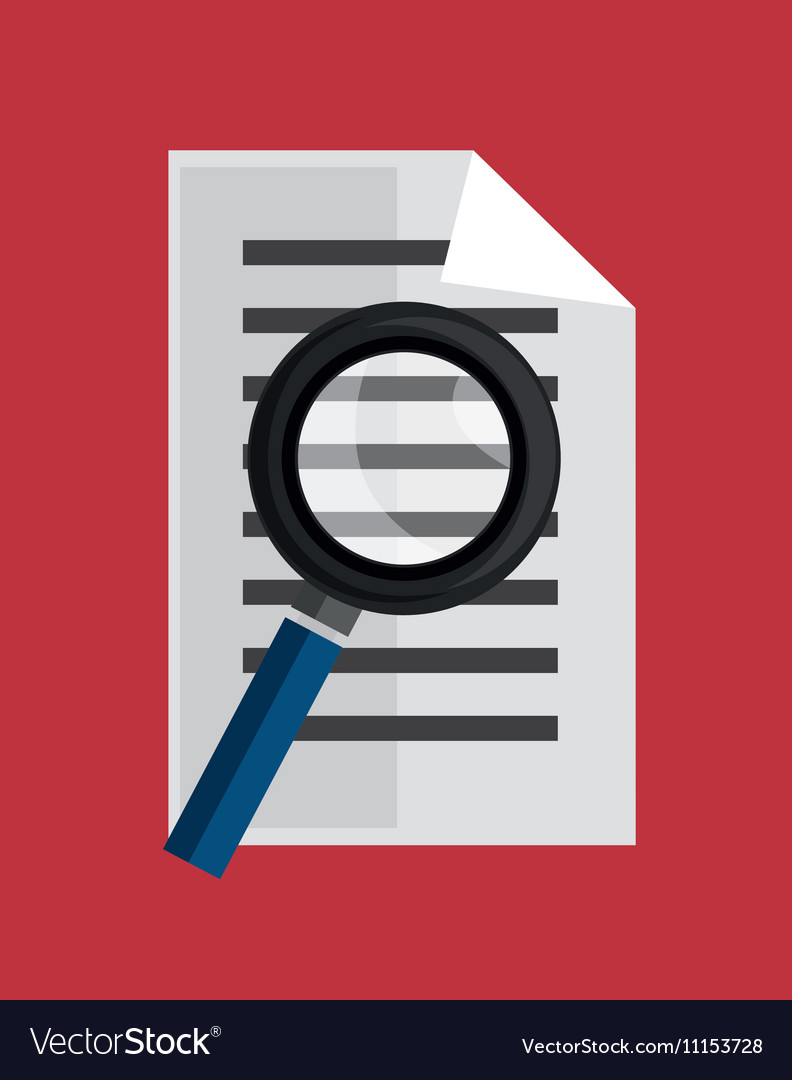 Searching document education online icon Vector Image