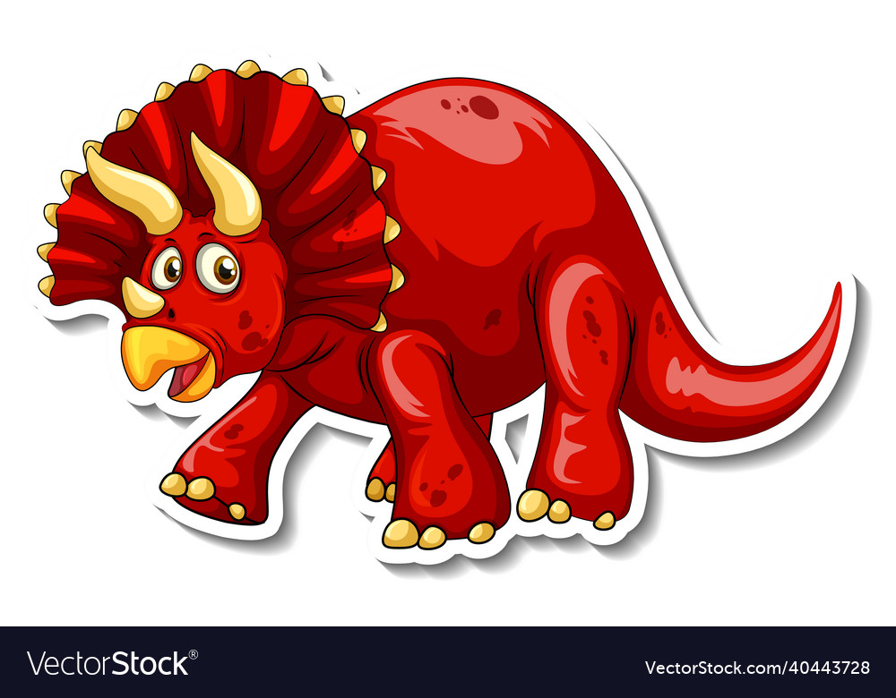 Red triceratops sales