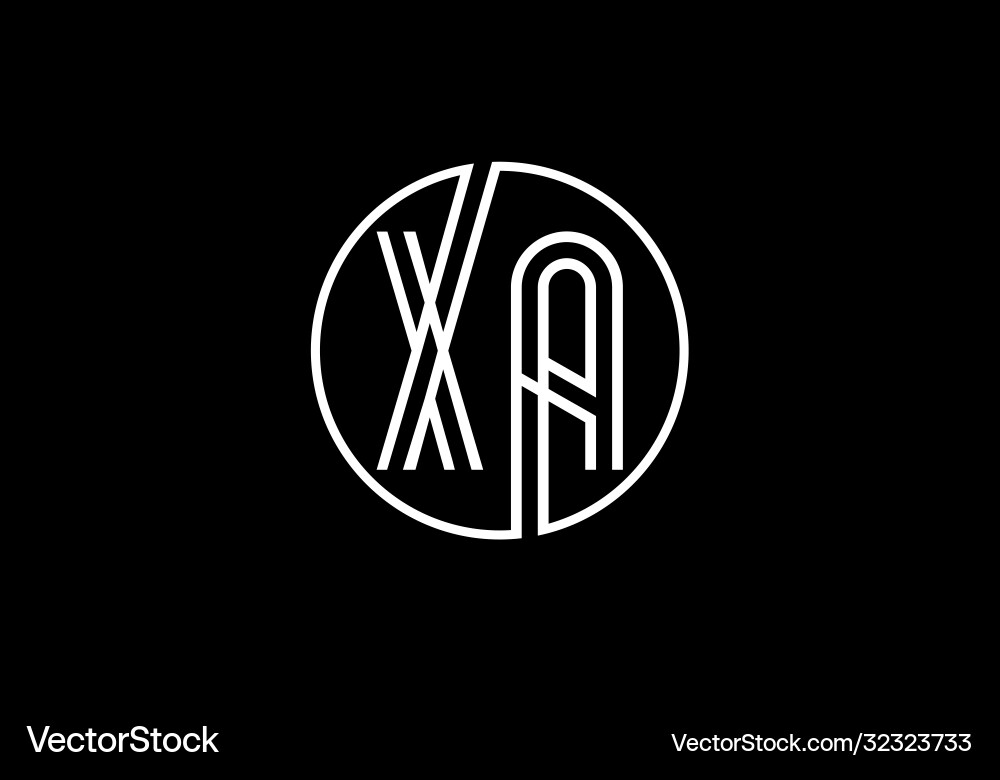 Initial monogram letter x a logo design template Vector Image
