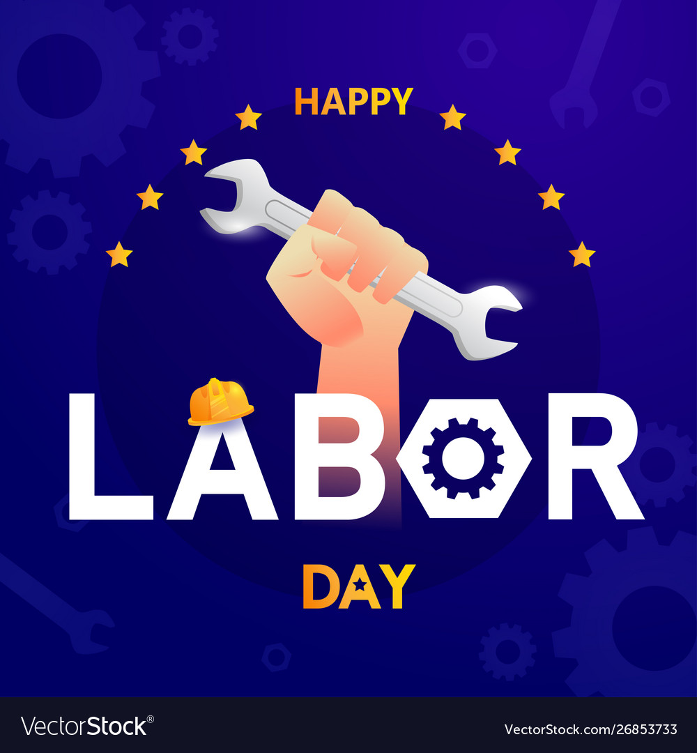 Labor day in america background design template