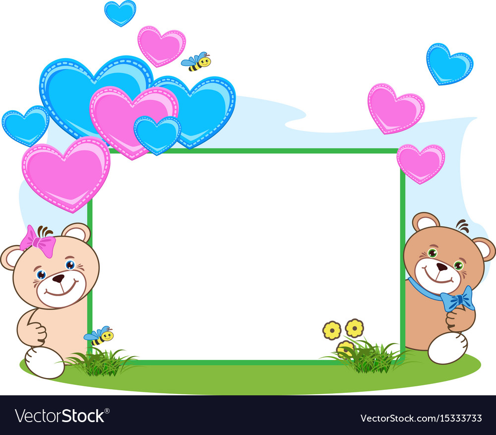 Teddy bear shop with picture frame