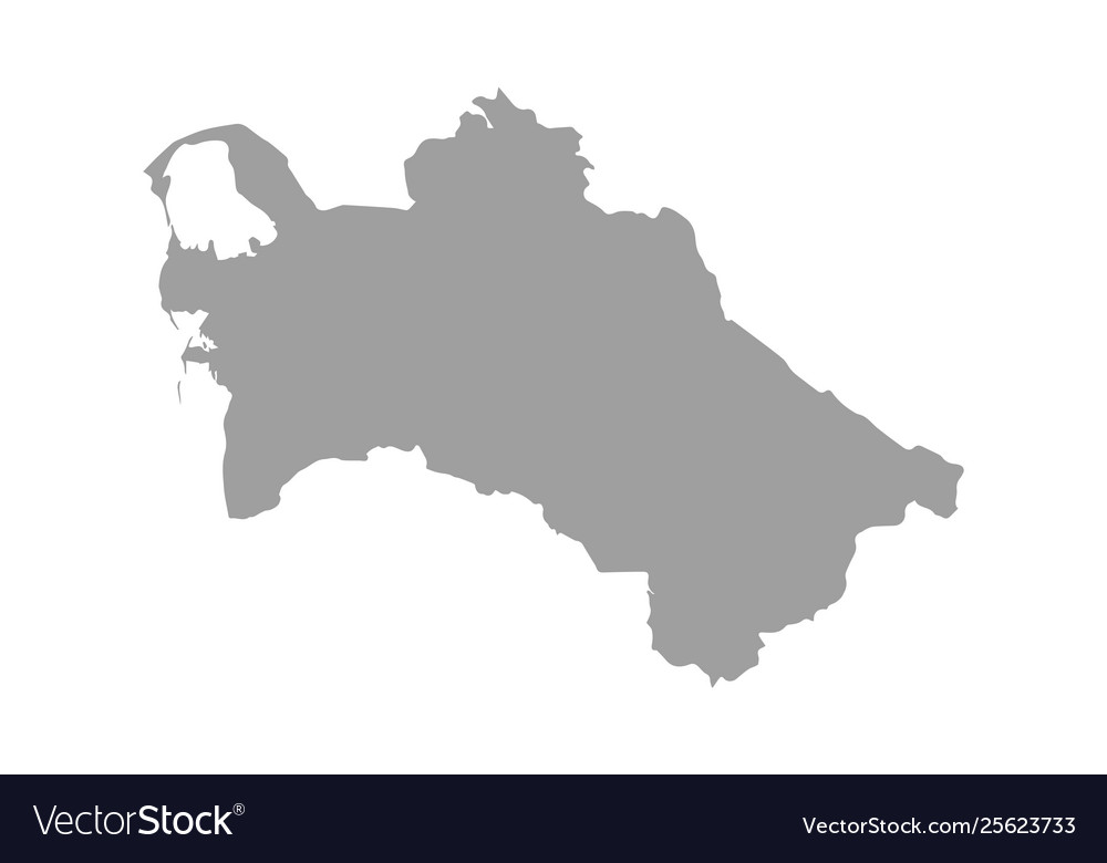 Turkmenistan contour map