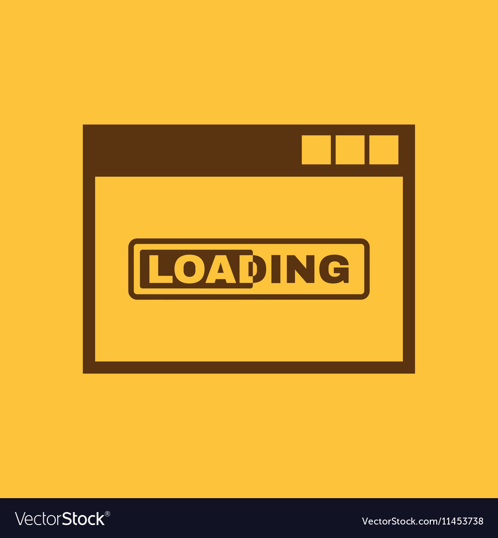 Loading icon design symbol web