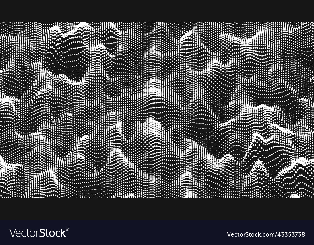 Point wave noise texture abstract dot background Vector Image