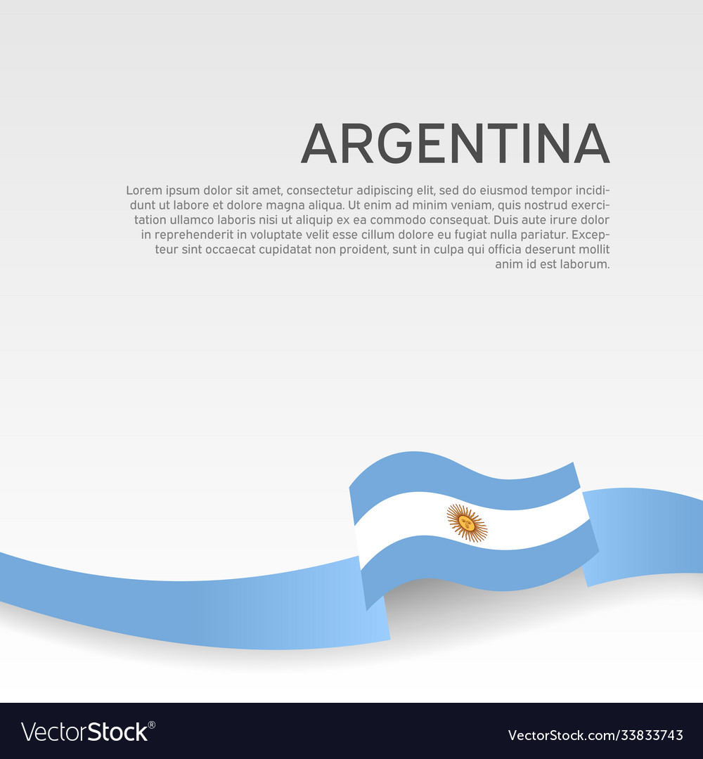 Argentinien Flagge Hintergrund nationale Poster wavy