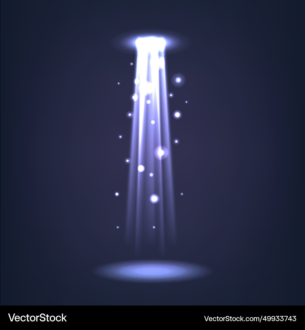 Blue spotlight beams focus ceiling light Vector Image