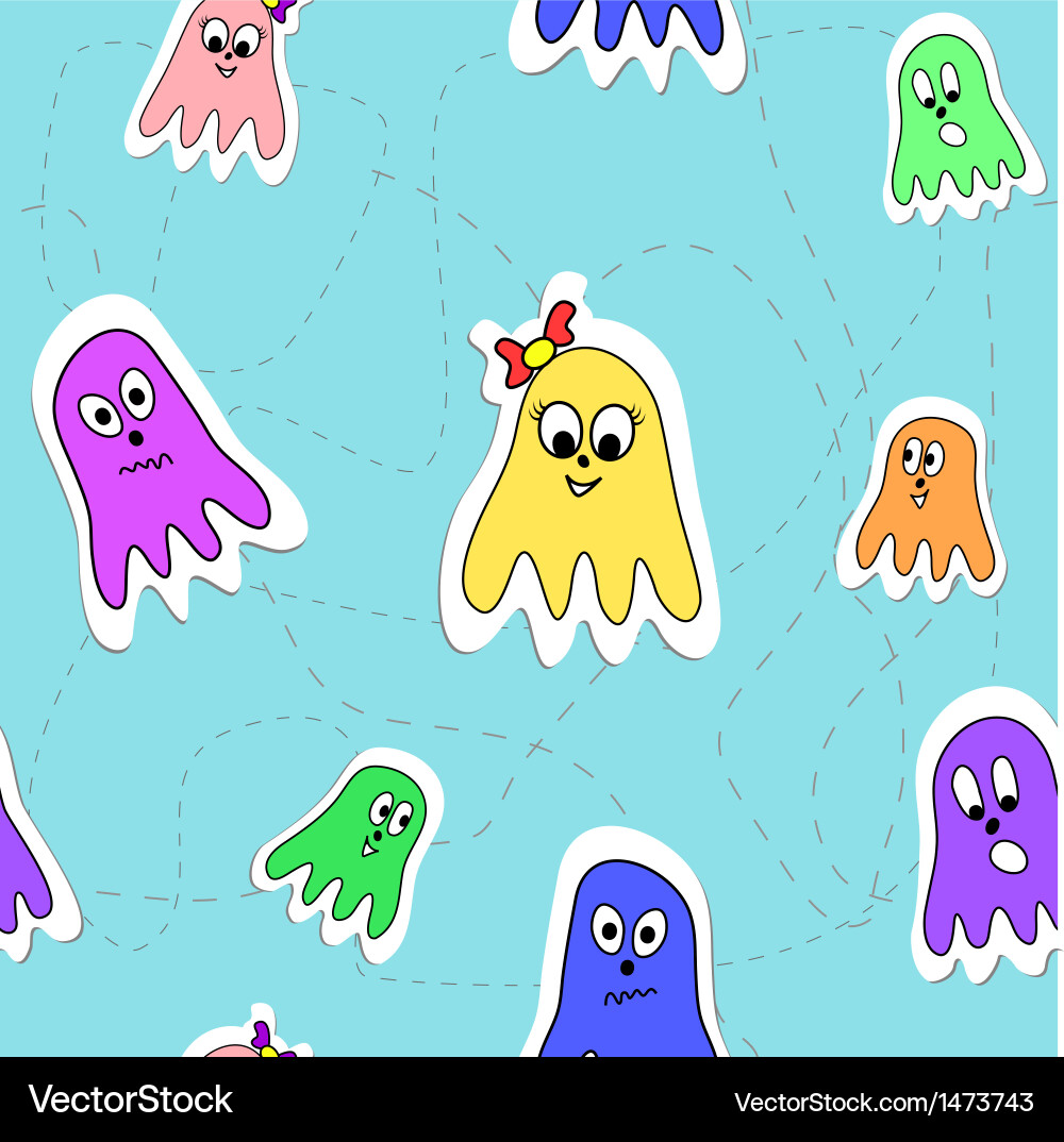 Seamless pattern octopuses Royalty Free Vector Image