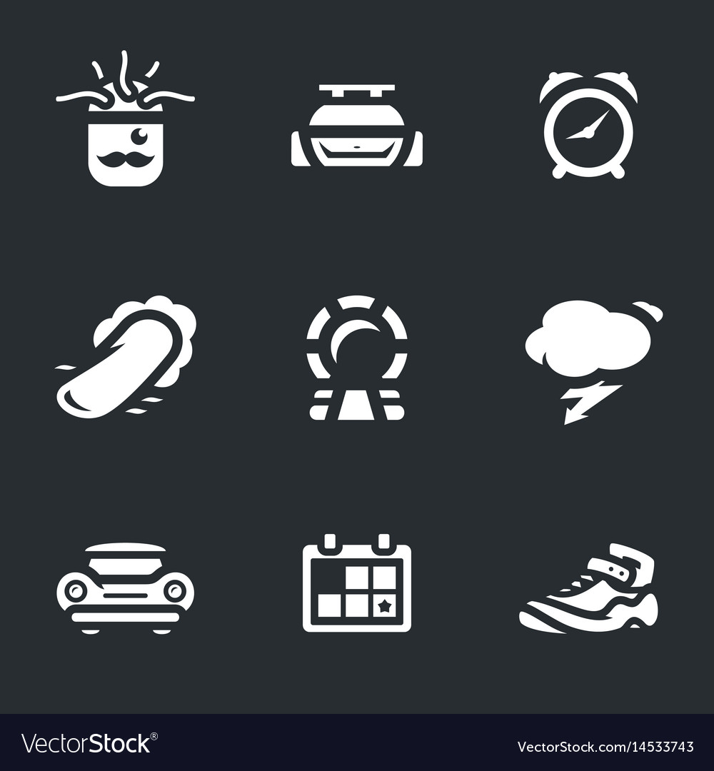 Set of time machine icons