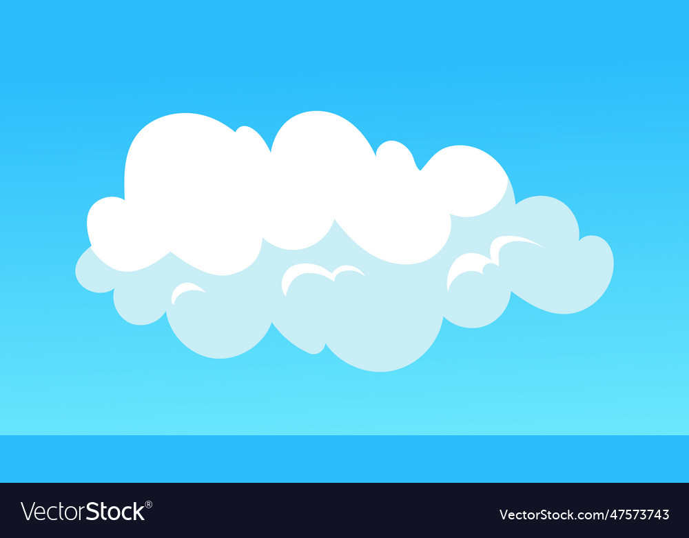 White cloud in blue sky concept