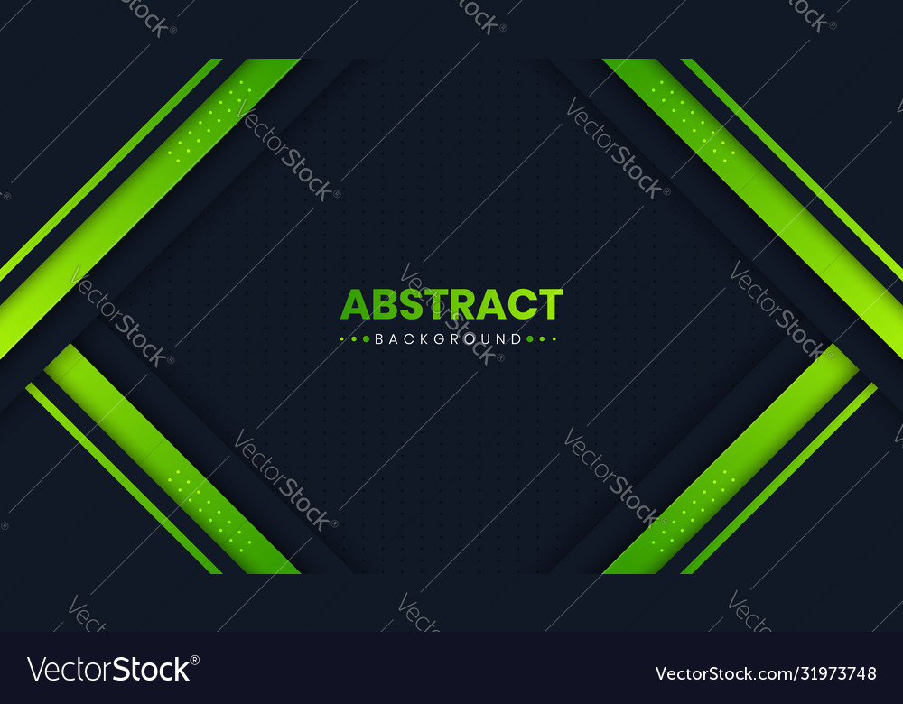 Elegant green background with overlap layers