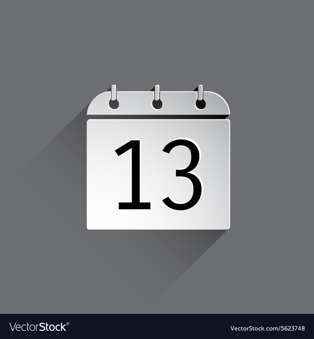 Flat calendar icon