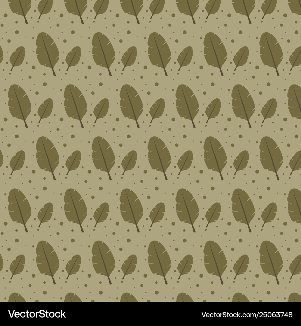 Leafs plant pattern background Royalty Free Vector Image