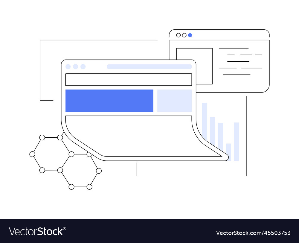Bendable device technology abstract concept Vector Image