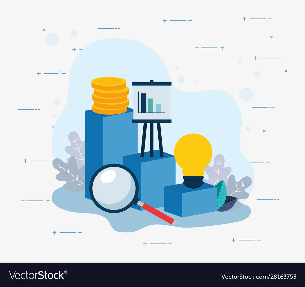 Business icon set design