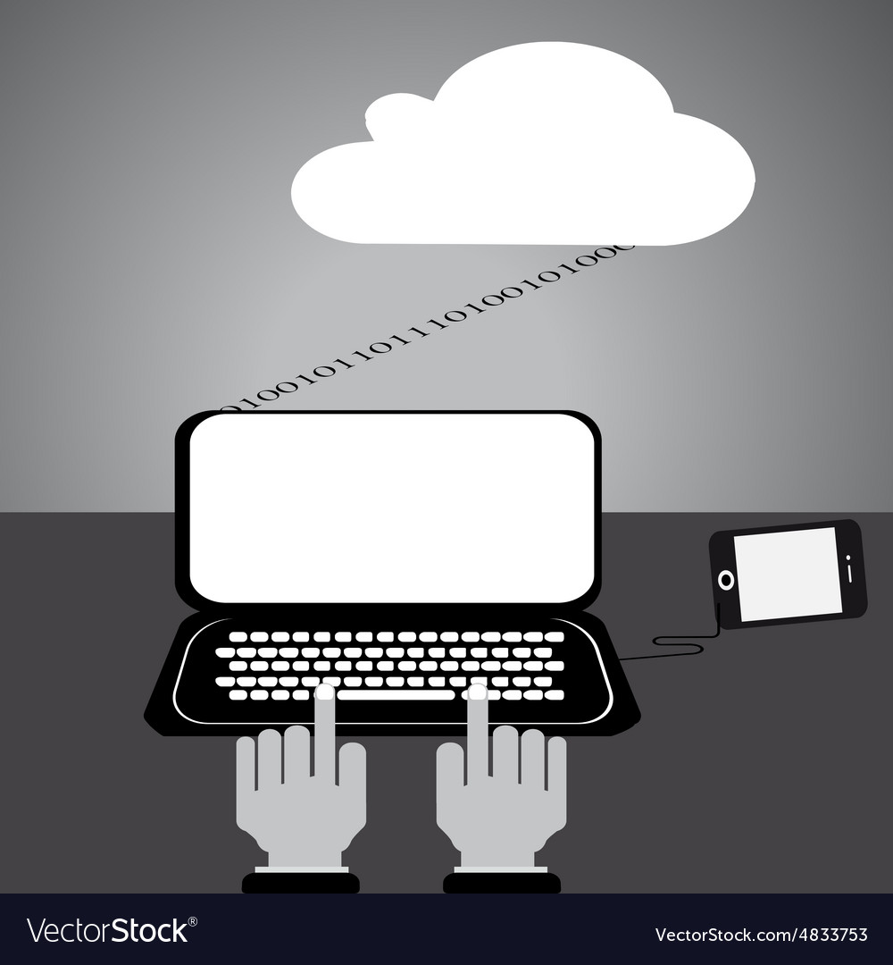 Flat Design Internet Cloud mobile