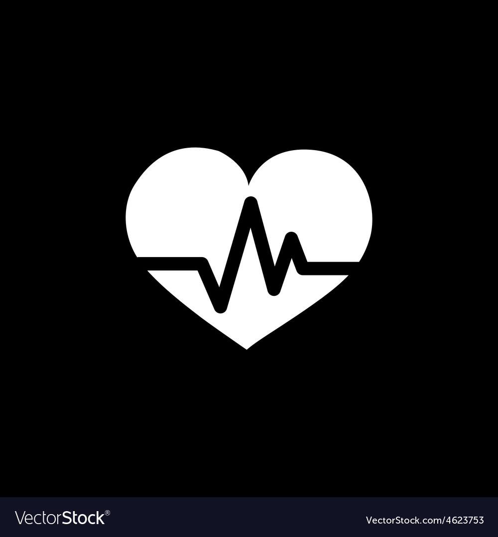 Heart pulse icon Royalty Free Vector Image - VectorStock