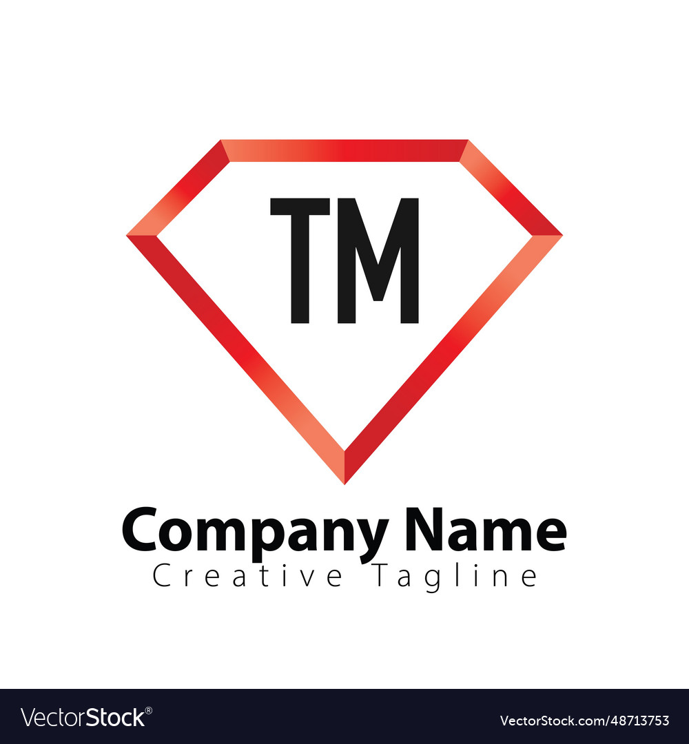 Initial letter tm superhero creative logo