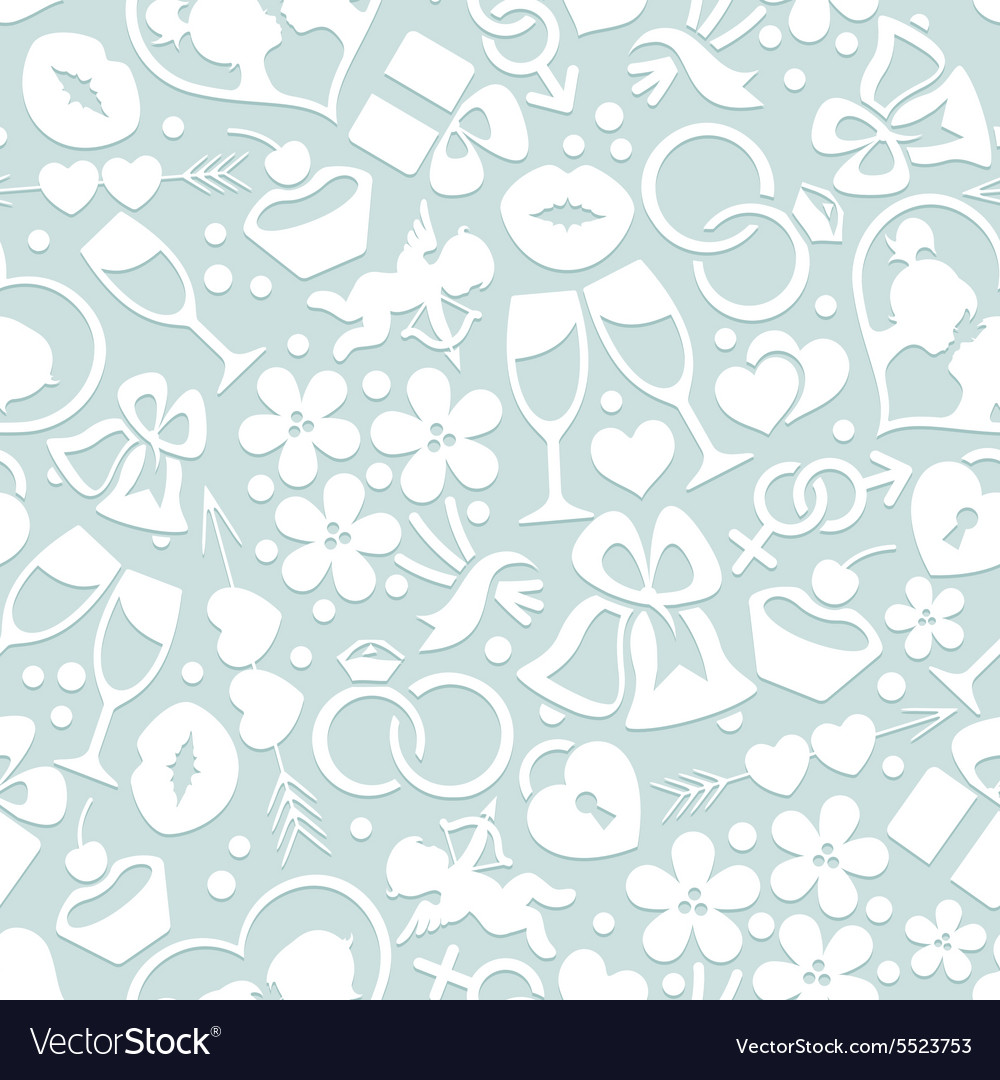 Pale romantic seamless pattern