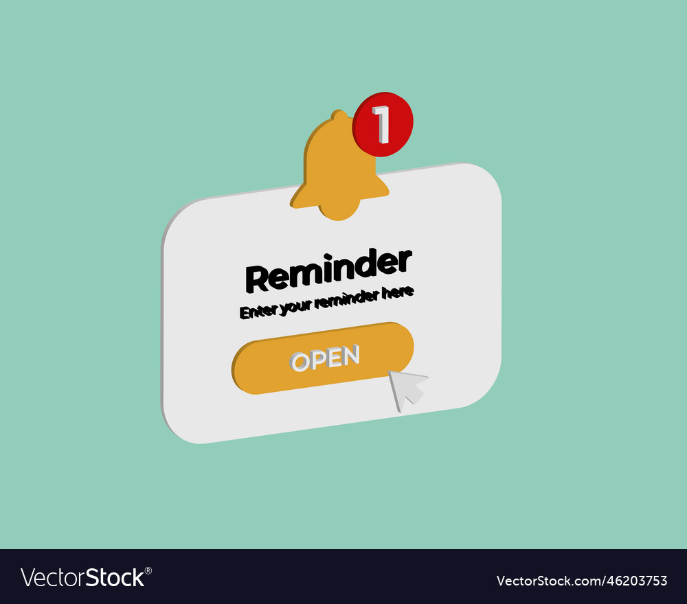 Reminder 3d notifications page