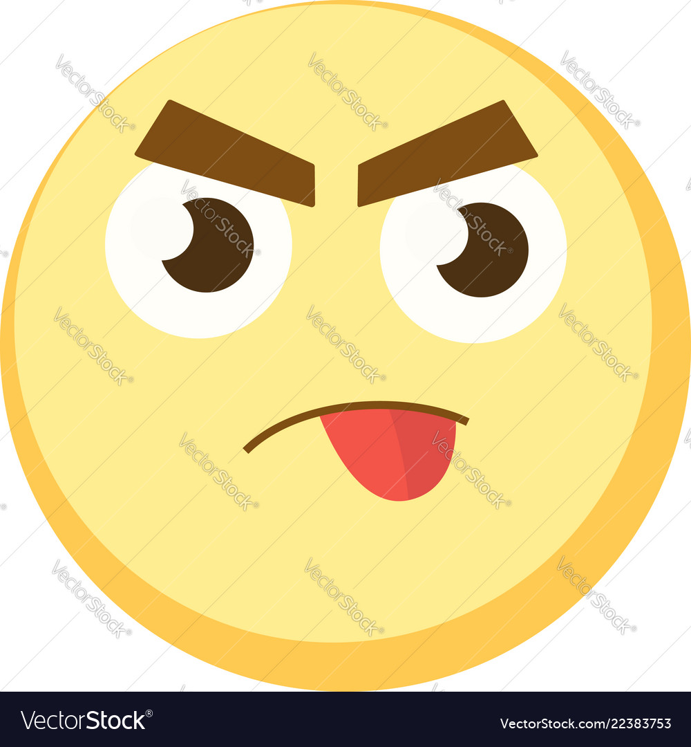 Emoji Faces Icons Vector Design Bad Stock Vector (Royalty Free