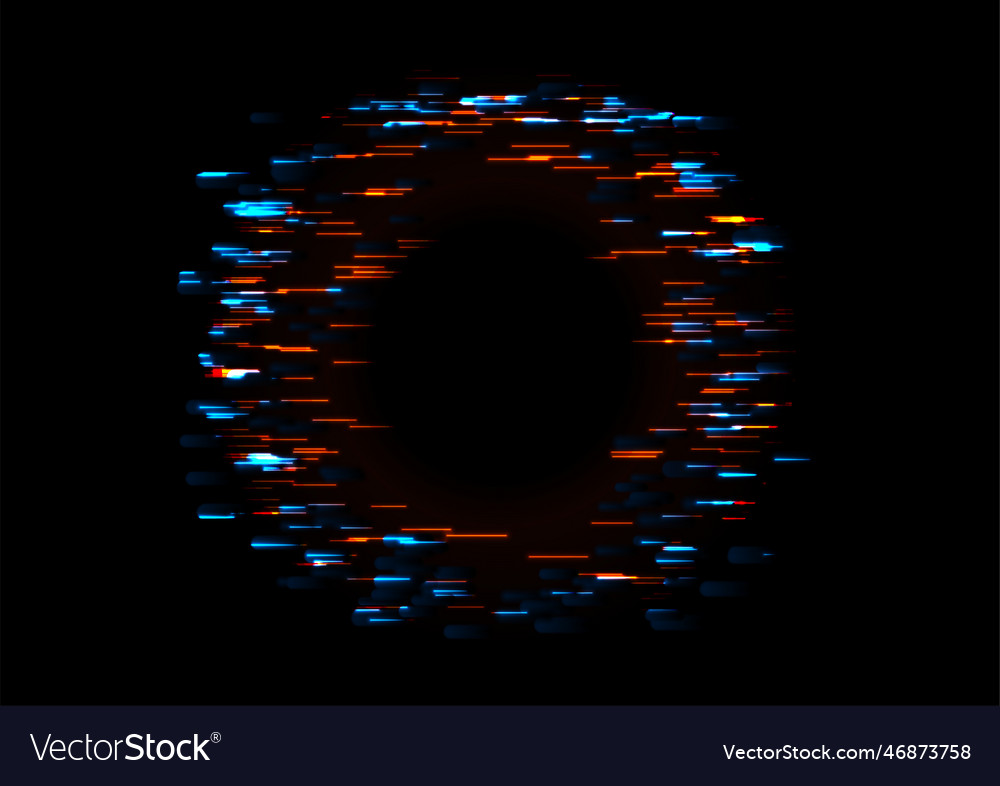 Abstract tech glowing neon circle background