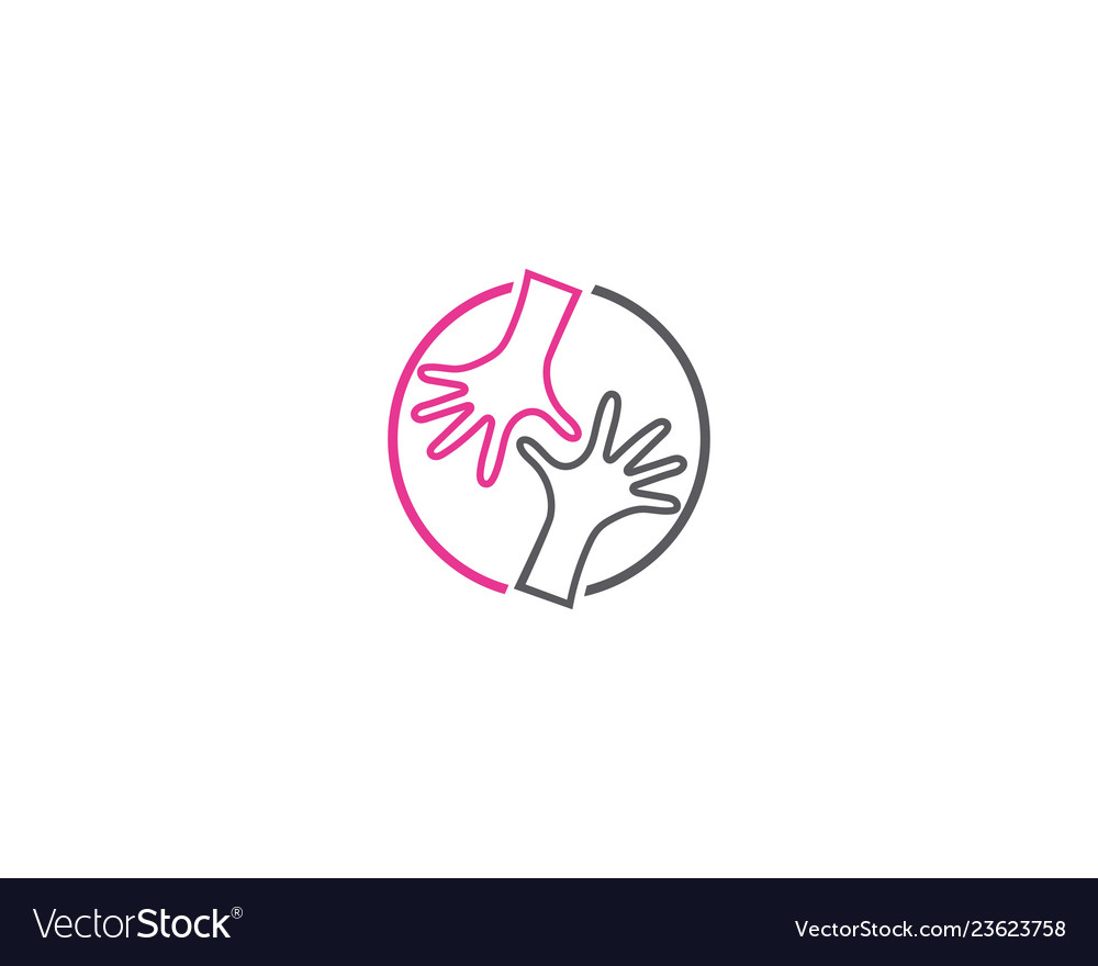 Hand care logo template icon business